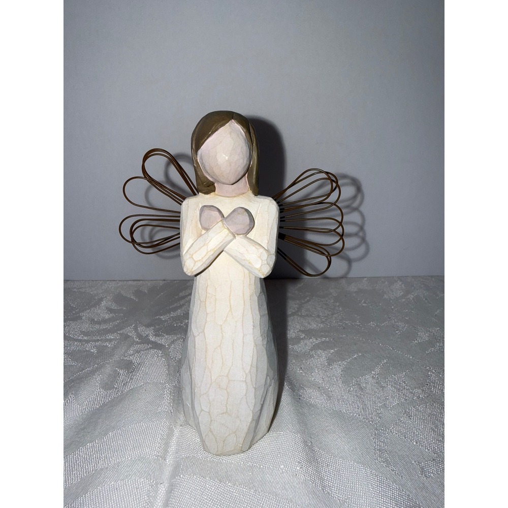 Willow Tree Sign for Love Angel Figurine Susan Lordi Demdaco 2003 5 Inch